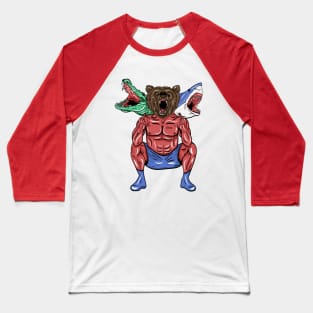 Grizzly Sharkodile Baseball T-Shirt